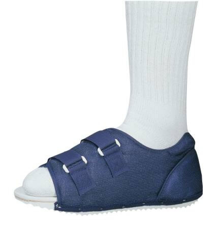 DJO Global ProCare Post-Op Shoes Open Toe/Closed Heel Foam/Nylon Female M Blue 1