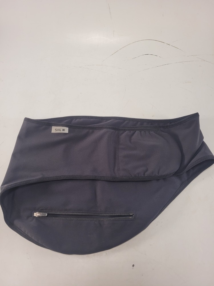 SIIL Ostomy Support Belt Size Small Black Spain Zipper Pocket Pouch Wrap