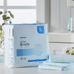McKesson Ultra Heavy Absorbency Adult Disposable Brief Diapers L Tab Closure 72