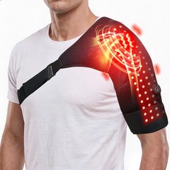 Cordless Shoulder Massager Pain Relief with 3 Vibration Modes & 3 Heating Levels