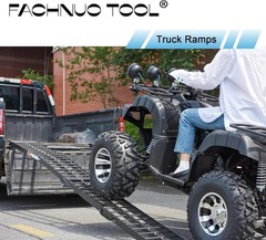 10FT Aluminum Loading Ramp Folding Truck ATV Motorcycle Lawn Mower Ramp 600lbs