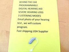 PROGRAMMABLE DIGITAL HEARING AID 3 programs, 4 levels noise control, 3 mics,