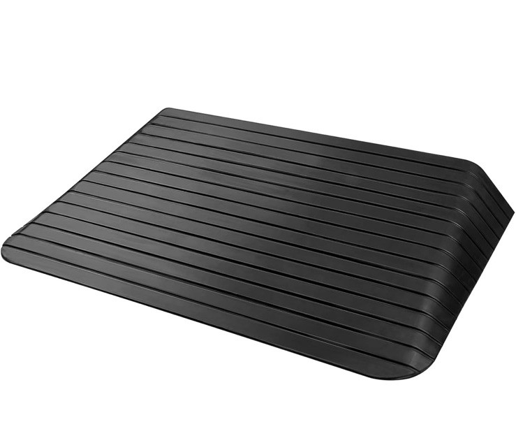 Cinnye 4“ Rise Solid Rubber Power Wheelchair Scooter Threshold Ramp 1600lb Cap