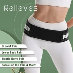 Premium Belt Relieve Lower Back Pain Si Joint Sciatica Waist Belly Support Belt