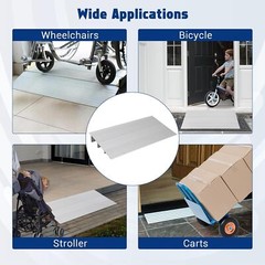 GRAVEE Adjustable Aluminum Threshold Ramp 1/2/3/4/5″ Rise Door Ramp