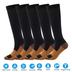 Plus Size Compression Socks For Men Women Wide Ankle&Calf Extra Wide Socks S-XXL