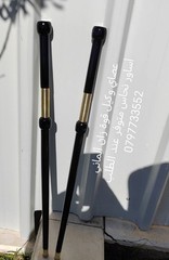 „Handcrafted Genuine Ebony Wood Cane, Premium Brass Accents. Order Today!“