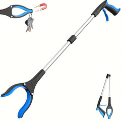1PCS 32in Garbage Picker Gripper Tool with 360° Rotating Head – NEW
