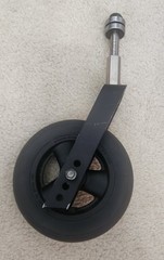 Quickie Iris Tilt in Space Front Caster Assembly 5.5″ PR1MO w/ Bearings VGC