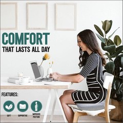 ComfyFriend Patented Ultimate Comfort X-Large Gel Infused Memory Foam Cushion