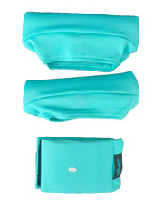 Vive Crutch Pad Covers & Hand Grip Covers Set Teal Washable Comfort Pads