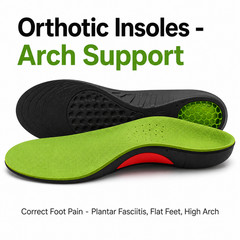 Orthotic Insoles Arch Support Plantar Fasciitis Flat Feet High Arches Men Women