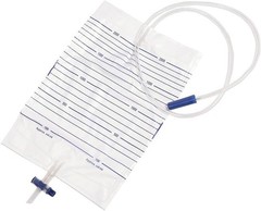 10 Pack 2000ML Urinary Drainage Bags Anti-Reflux Valve Easy Drain Medical Aid