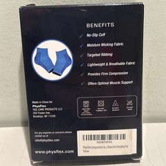 NEW Physflex Compression Foot Sleeve Arch support Plantar Fasciitis Medium Blue