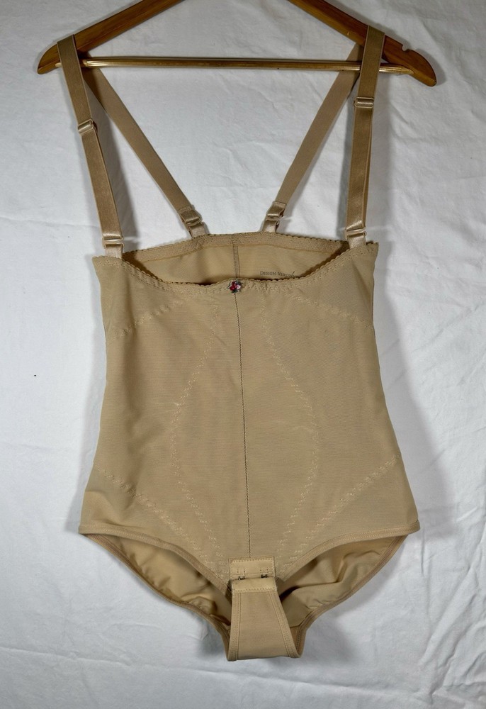 Design Veronique #165 Non-Zippered Torso Brief Surgical Garment Champagne XL