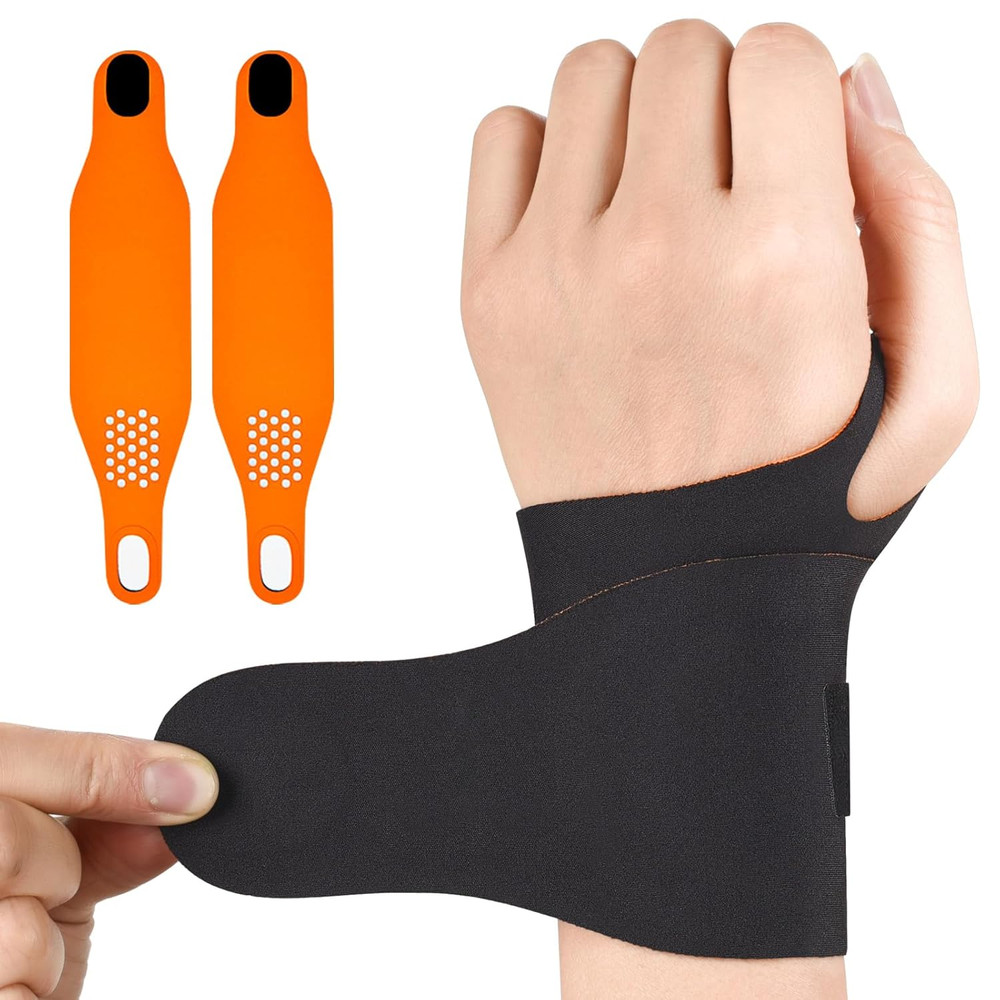 2PCS Ulnar Wrist Brace for Right & Left Hand, Ultra-Thin Elastic Wrist Wrap