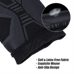2X Knee Sleeve Compression Brace Support For Sport Joint Pain Arthritis Relief