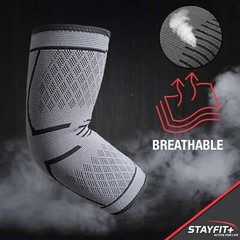 Tennis Elbow Compression Sleeve Brace Weight Lifting Support Joint Pain Relief
