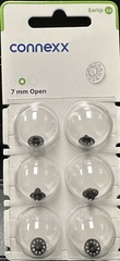 2 Pack 7mm Open Connexx 3.0 Eartip Dome. Fits Signia Rexton Widex Miracle Ear.