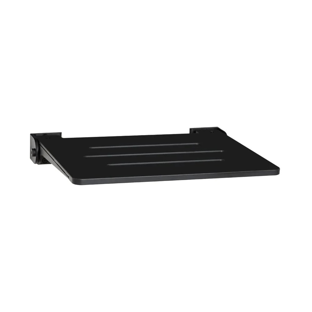 Seachrome 18″ Folding Shower Bench Matte Black Wall Mount ADA Slimline Seat.
