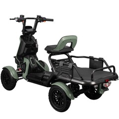 500W All Terrain 4 Wheel Mobility Scooter 48V Hill Assist Safety Lights – Green