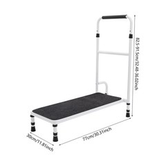 Bed Step Stool With 5 Leg And Adjustable Handle For Elderly 30.31*11.81 in