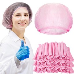 2000 Pcs Disposable Hair Nets Bulk 21 Inch Non Woven Bouffant Caps for Food S…