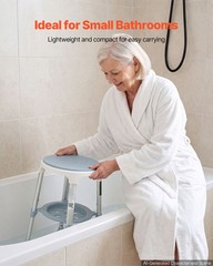 VEVOR Swivel Shower Chair 360° Rotating Bath Seat for Inside Showers or Tubs