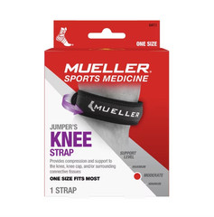 Mueller Knee Strap Jumpers Moderate Support Antimicrobial Adjustable One Size