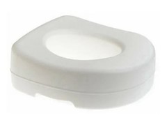Carex Raised Toilet Seat White 5.5 in Height Fits Standard Elongated Skid Resis…