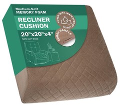 Medium-Soft 20x20x4 Memory Foam Recliner Chair Seat Cushion for Long Sitting …