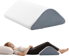 Knee Wedge Pillow 8“ for Post-Surgery Recovery – Leg Elevation Support for Slee