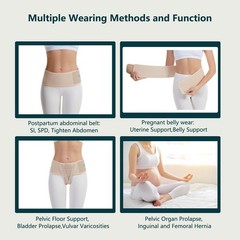 HEERTEEAJ Pelvic Support Belt Uterus Women’s Brace Large, Yellow