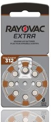 Rayovac Size 312 Extra Advanced Hearing Batteries Exp 2024 – 40 to 160 Batteries