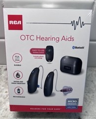 RCA OTC Hearing Aids FSA HSA Eligible Rechargeable Bluetooth Wireless Remote New