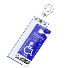 Mirortag Gold – Sturdy Handicap Parking Tag Holder & Protector. Easy On & Off