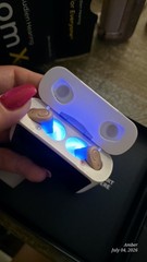 Audien Hearing Atom X CIC Rechargeable Bluetooth Noise Control 4-Setting Case