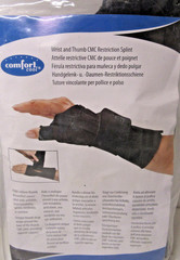 NEW Comfort Cool WRIST/THUMB CMC Restriction Splint BLACK LEFT EX-LARGE NC79576