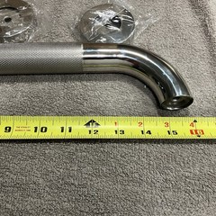 Yuande 16 Inch Shower Grab Bars for Bathtubs Knurled Anti Slip Bathroom