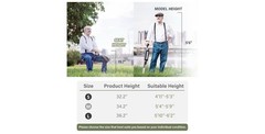 STEP2GOLD Ta-Da Chair Series 2- Portable Walking Stick, Cane with Seat Blue Sm.