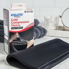 Equate Unisex Black Cold Swelling Therapy Compression Slip-on Sleeve One Size