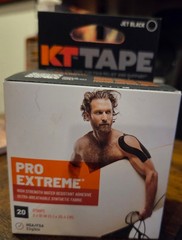KT Tape Pro Extreme Kinesiology Tape – Jet Black, 20 Stripes