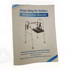 Knee Sling for Walker, Adjustable Cushioned Knee Support for Non Weight Beari…
