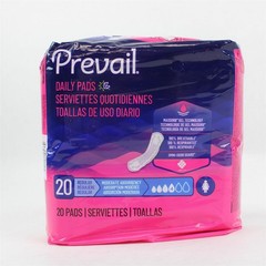 Prevail Daily Pads Regular Level 4 Absorbency Pack of 20