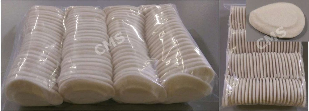 J-10 Skived Metatarsal Pads Adhesive Felt Off-White Oval 1/4″ 100/BG Cookie USA