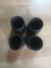 4 PACK – 1-1/8″ Heavy Rubber Cane Tip Crutch Walking Stick Furniture Chair Leg