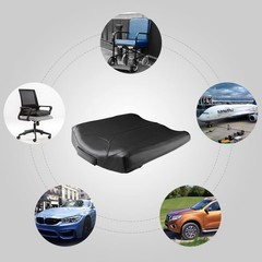 Memory Foam Car Seat Cushion for Short Drivers, Tailbone Pain Relief, Boost Seat