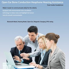 Waterproof Bluetooth bone conduction hearing aid with enhanced audio technology