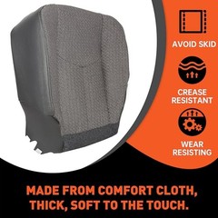 Front Driver Side Bottom Seat Cover Compatible with 2003-2007 Chevy Silverado
