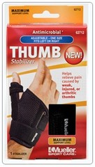 Mueller Sports Medicine Reversible Thumb Stabilizer, Black Fits 5.5-10.5″ 62712